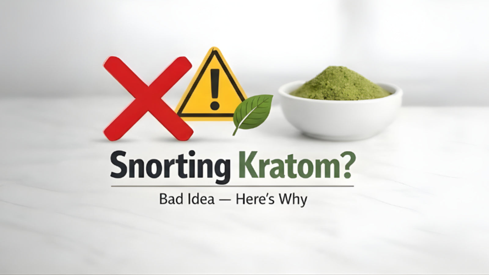 Can You Snort Kratom? Why It’s a Bad Idea