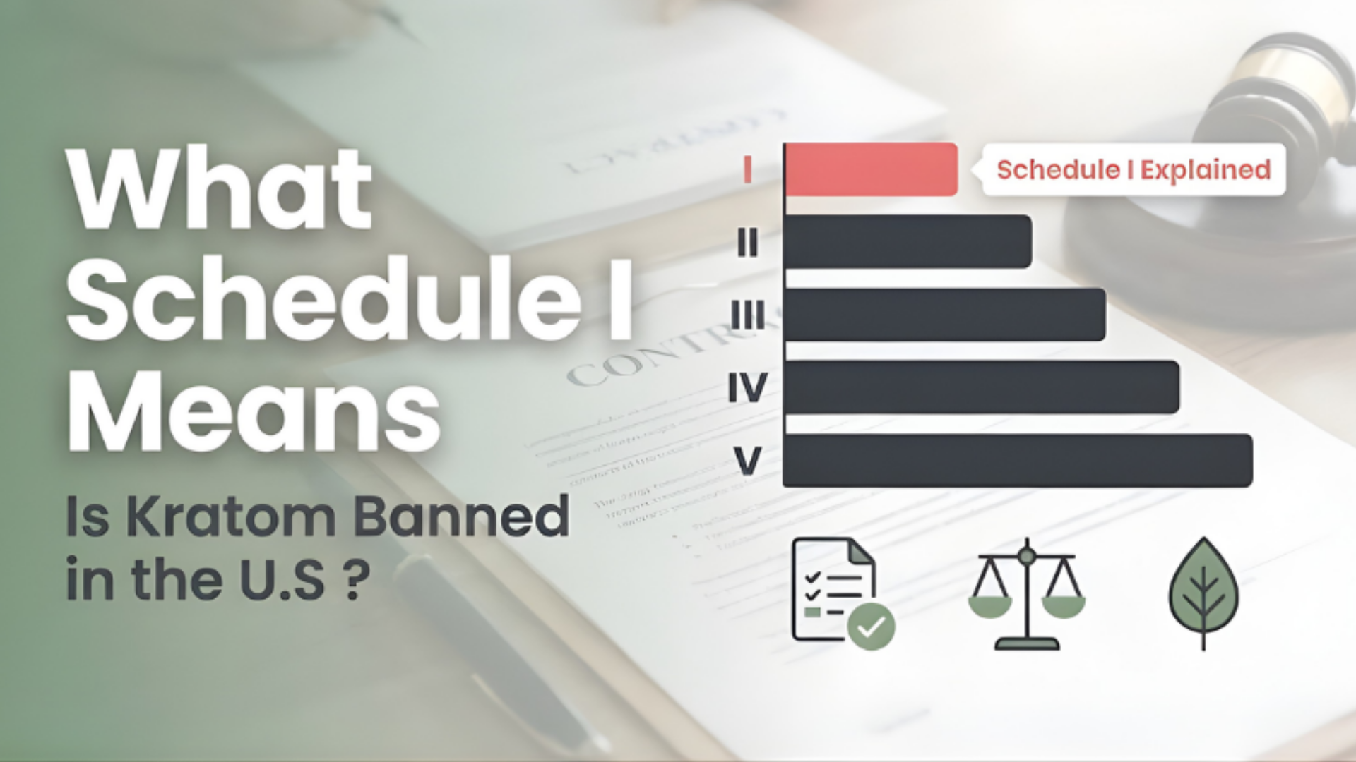 Drug Scheduling Explained In US: Is Kratom Banned Here, What Schedule 1 Means