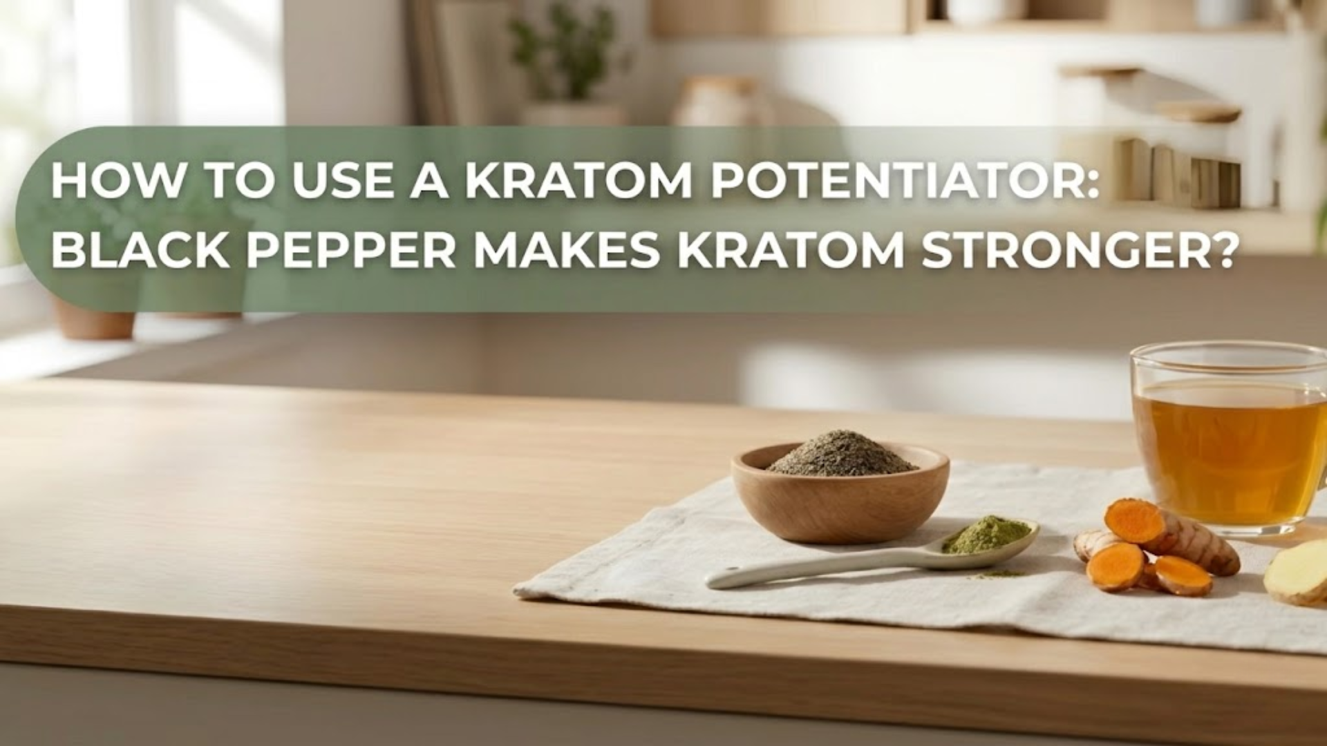 How To Use a Kratom Potentiator: Black Pepper Makes Kratom Stronger?