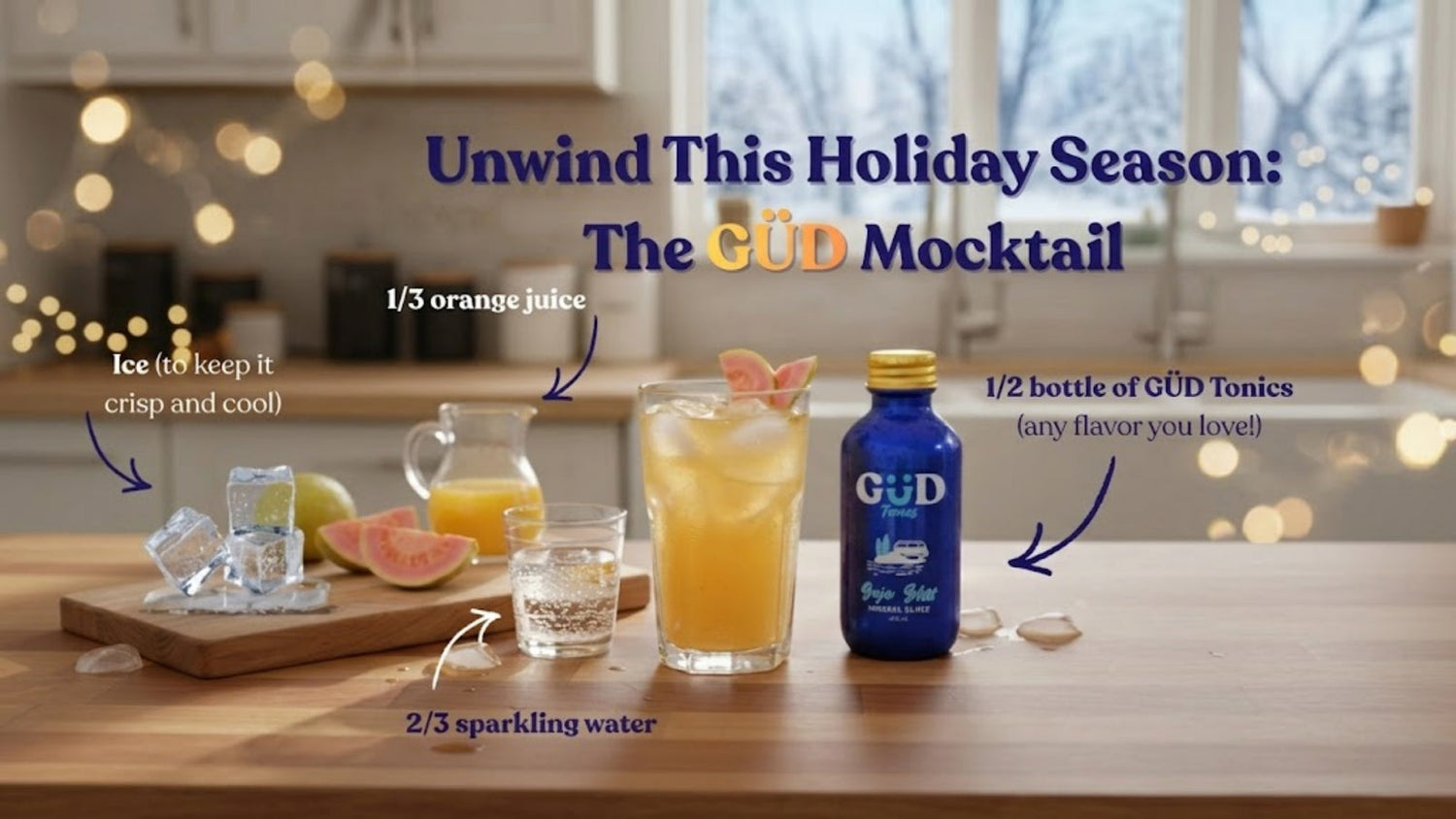 GÜD Painkiller Mocktail Recipe (Easy Holiday Drink)