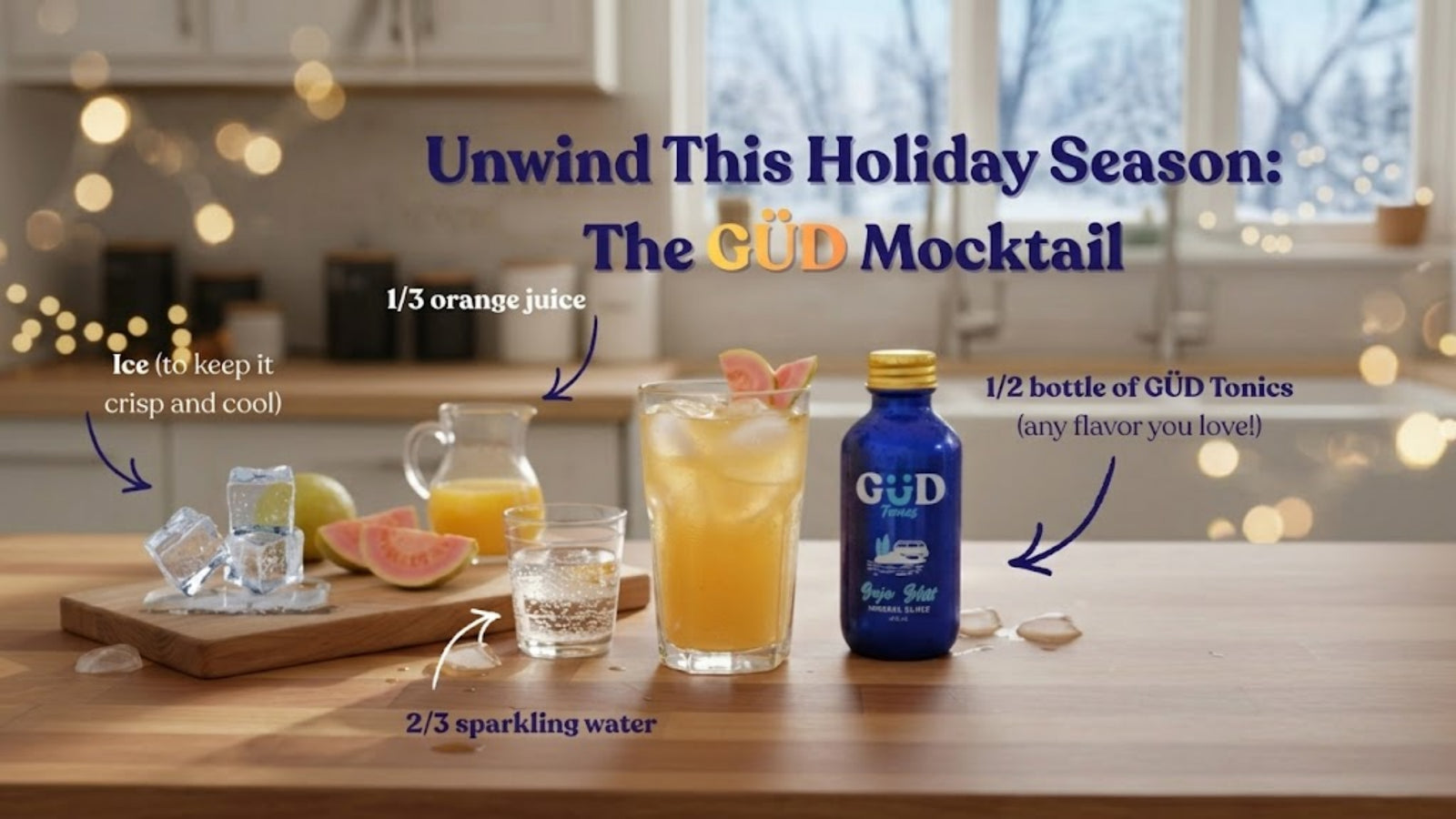 GÜD Painkiller Mocktail Recipe (Easy Holiday Drink)