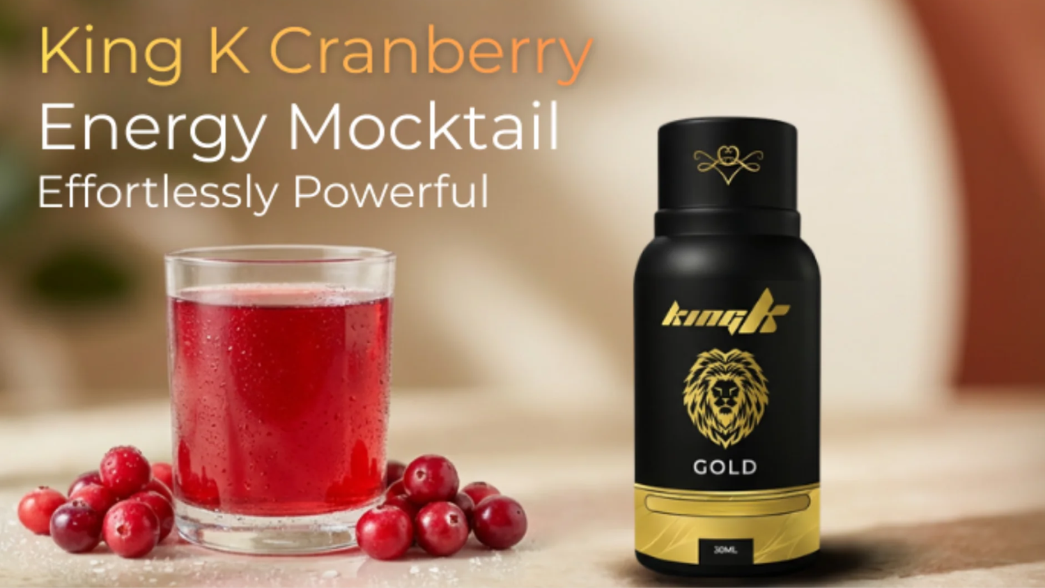 The Crown Jewel of Mocktails: King K Cranberry Energy Drink