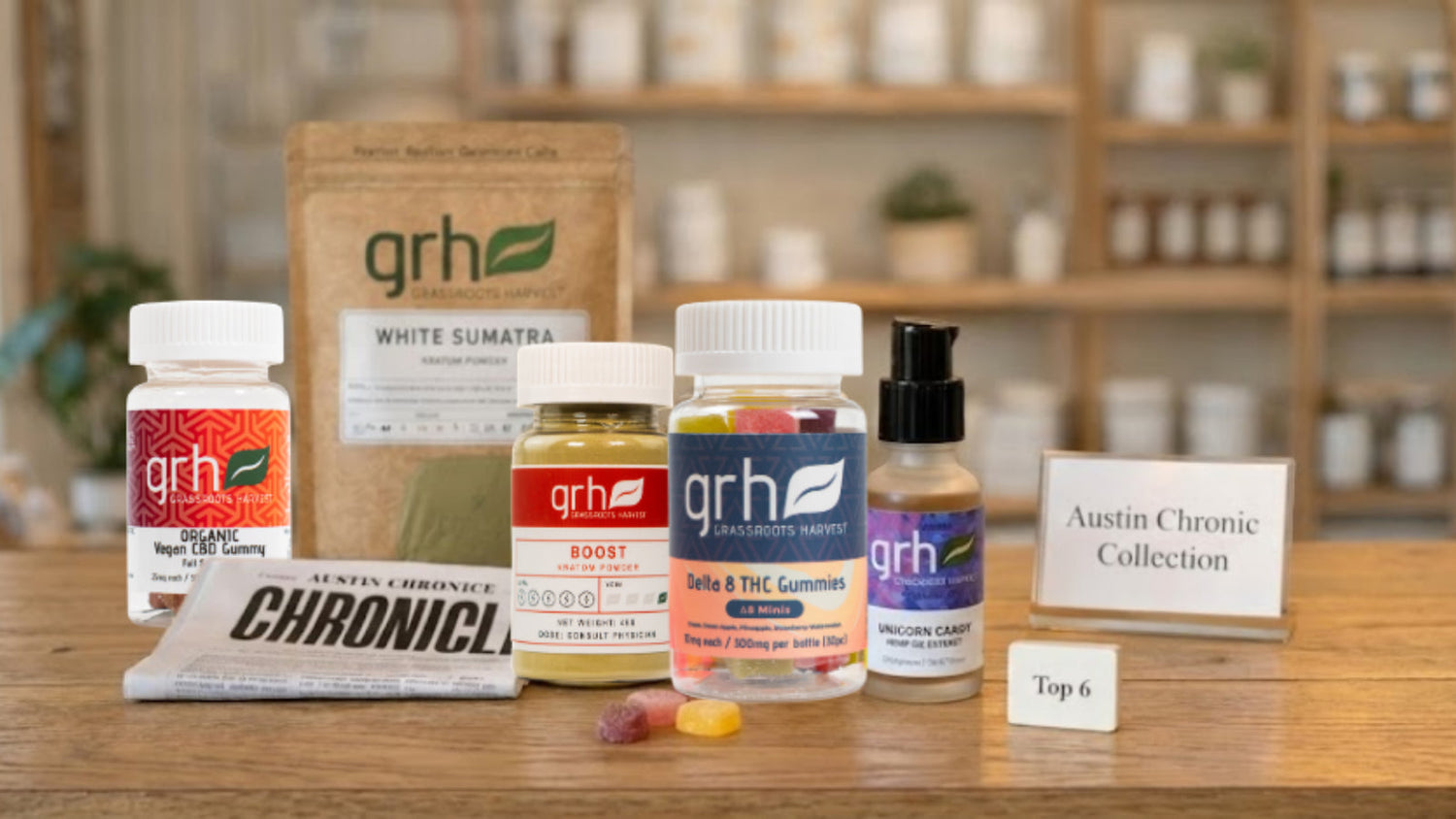 GRH Kratom Featured in Austin Chronic Product Line