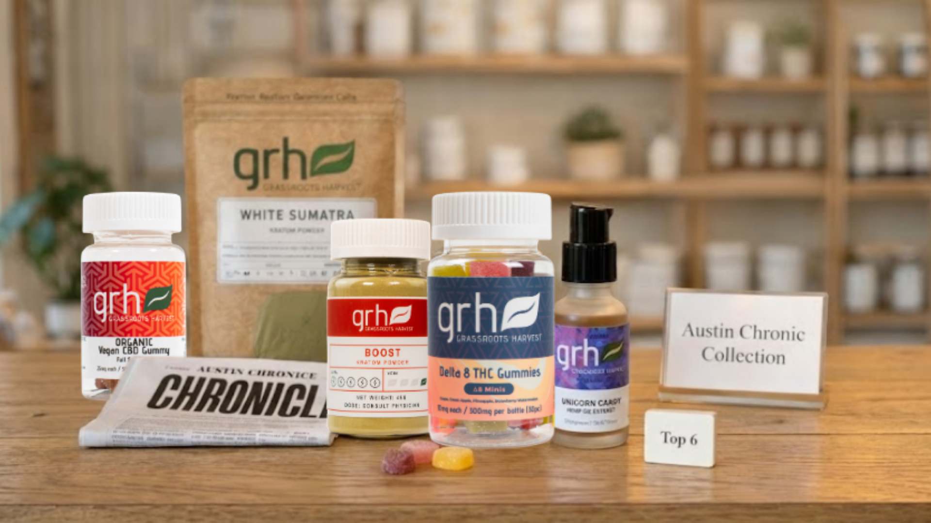GRH Kratom Featured in Austin Chronic Product Line
