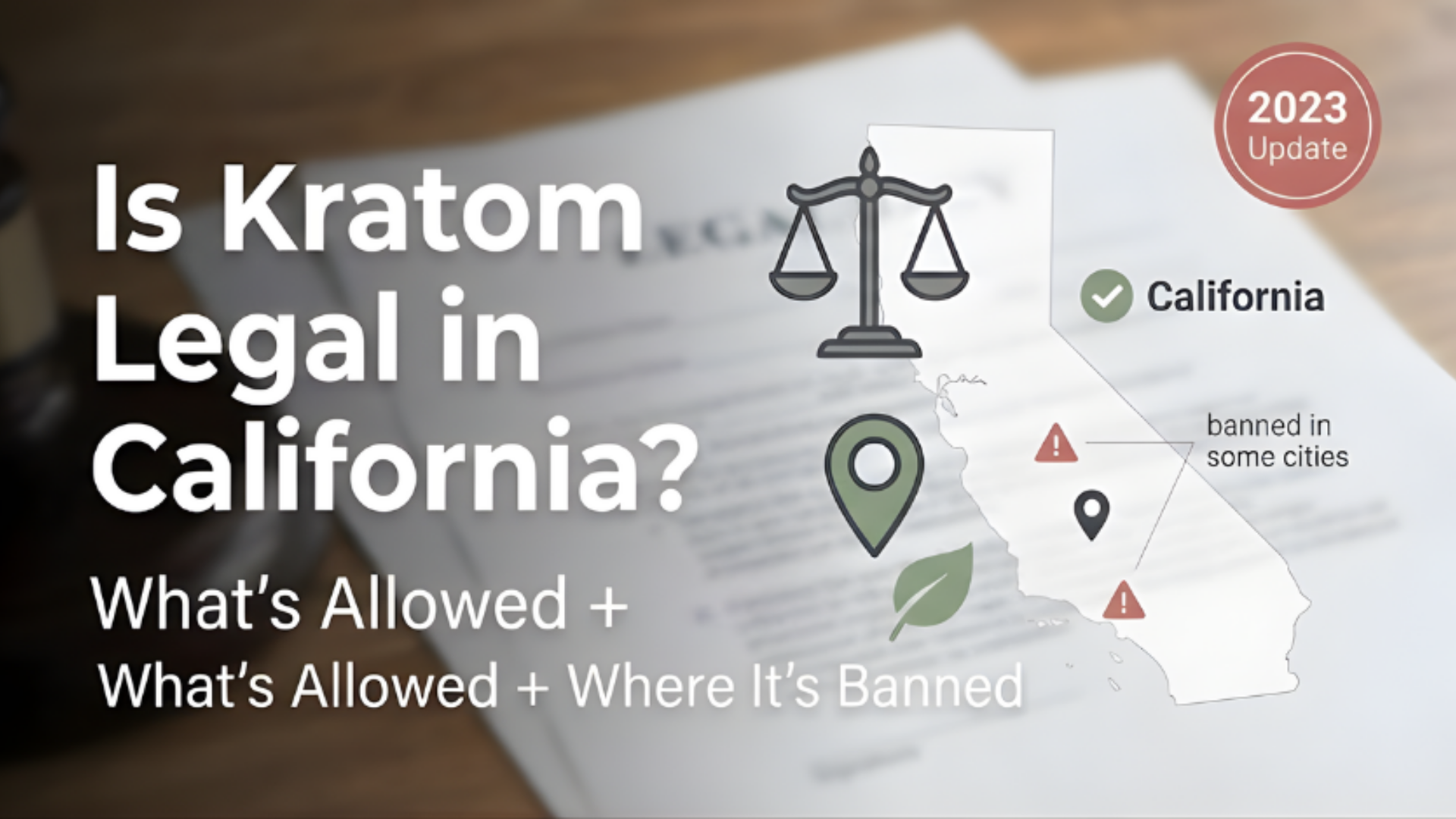 Is Kratom Legal In California State? Year 2023