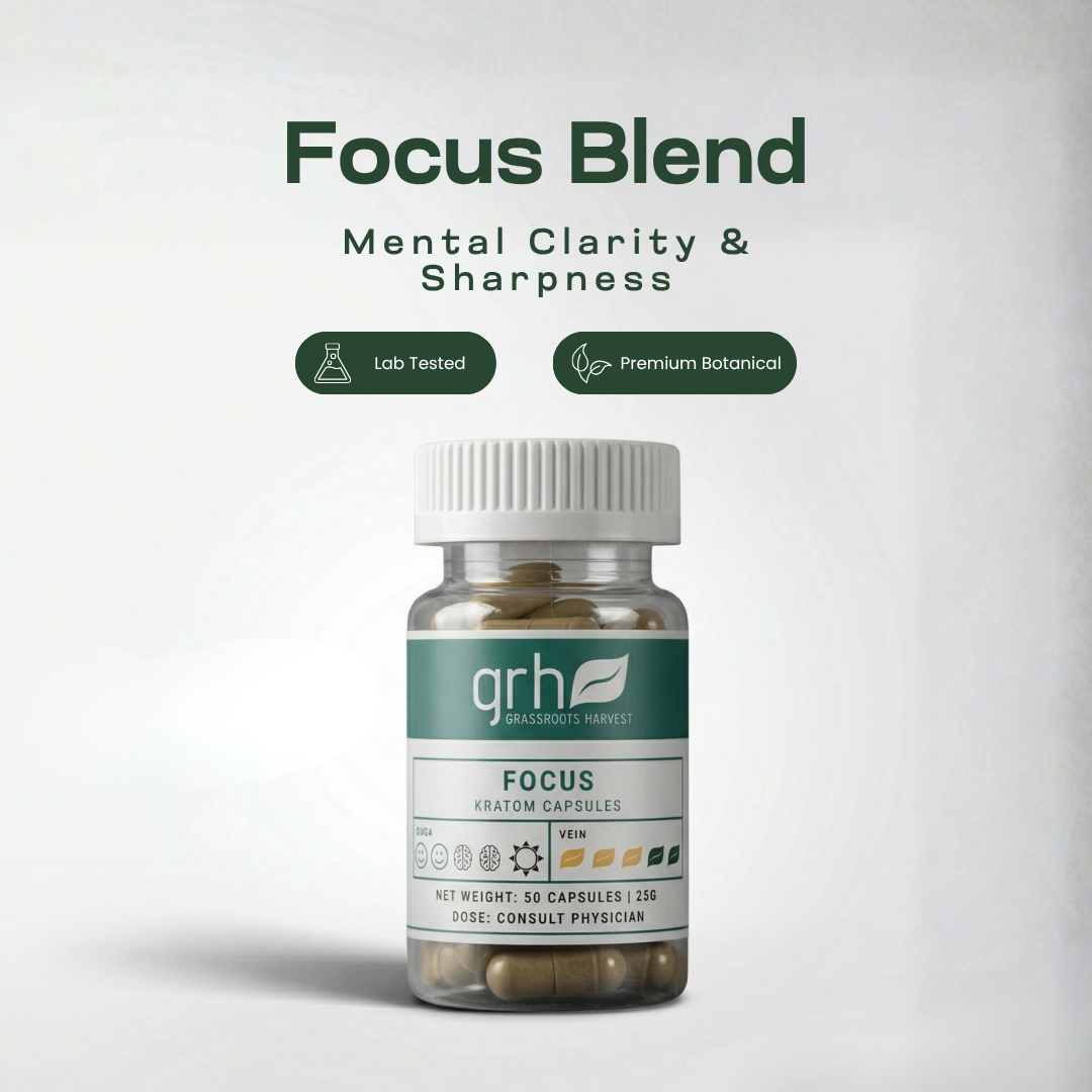 Focus Blend Kratom Capsules