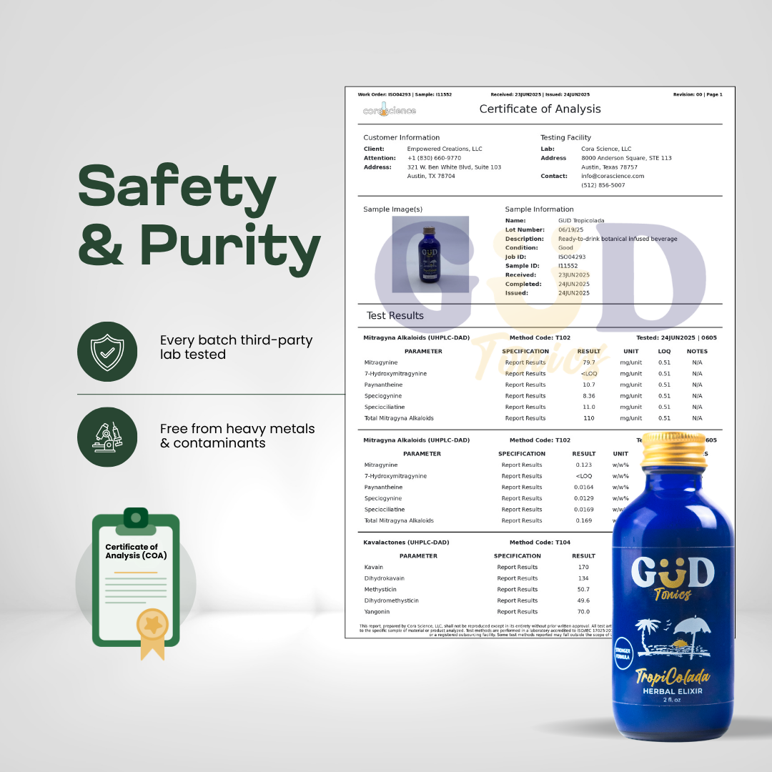 GÜD Tonics Kava Kratom Extract - TropiColada