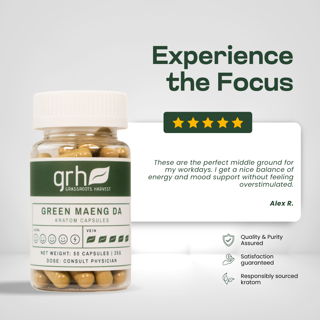 Green Maeng Da Kratom Capsules