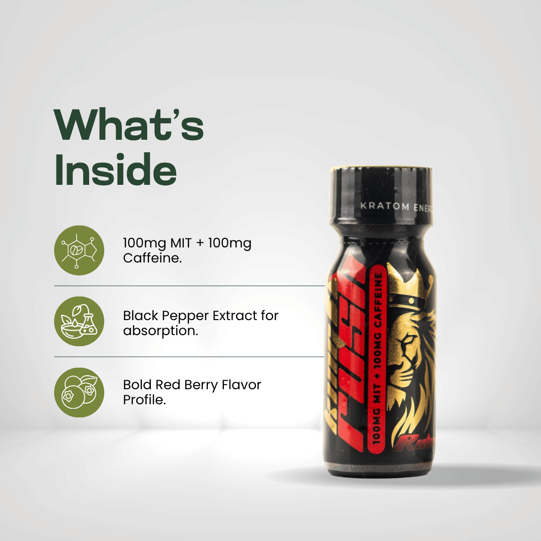 King K Rush Ruby - Kratom Energy Shot
