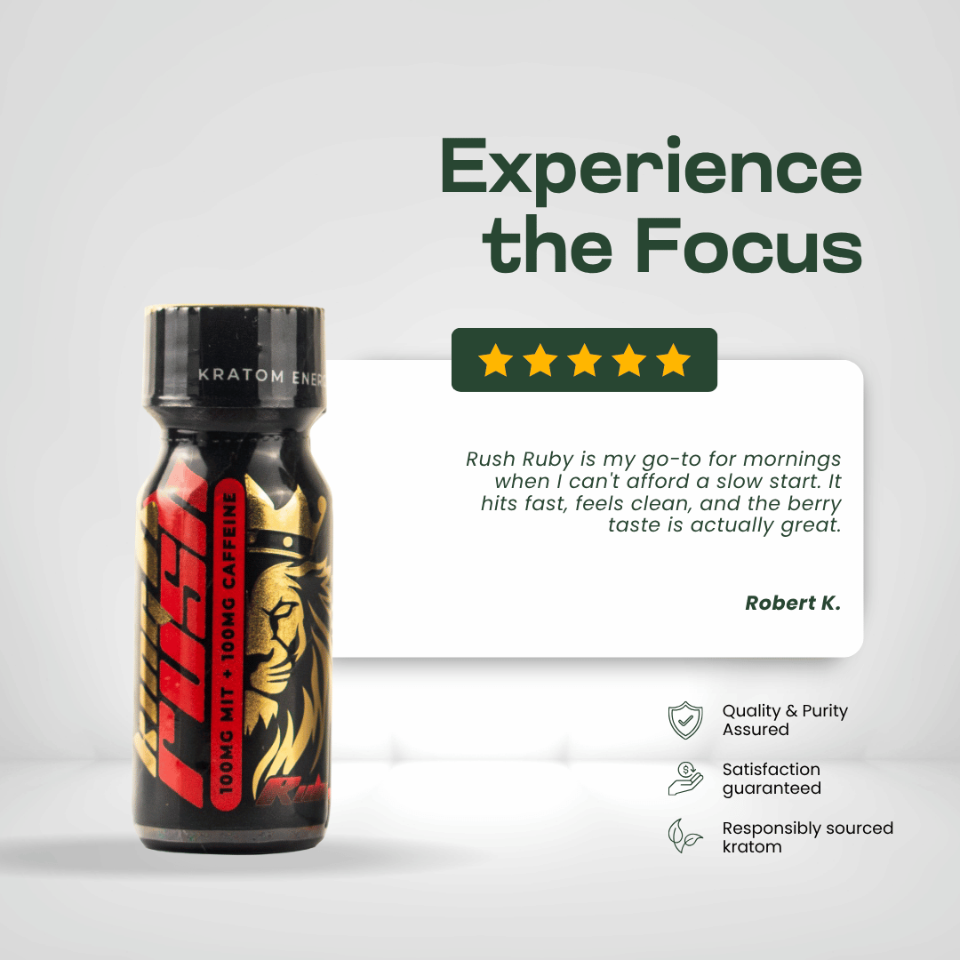 King K Rush Ruby - Kratom Energy Shot
