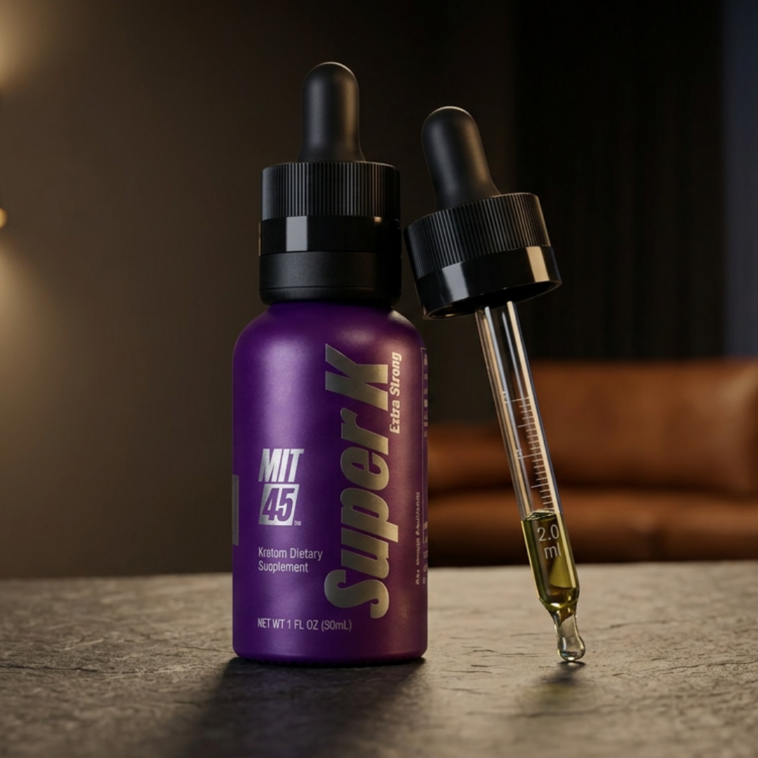 MIT 45 Super K Extra Strong 30ml kratom tincture with dropper