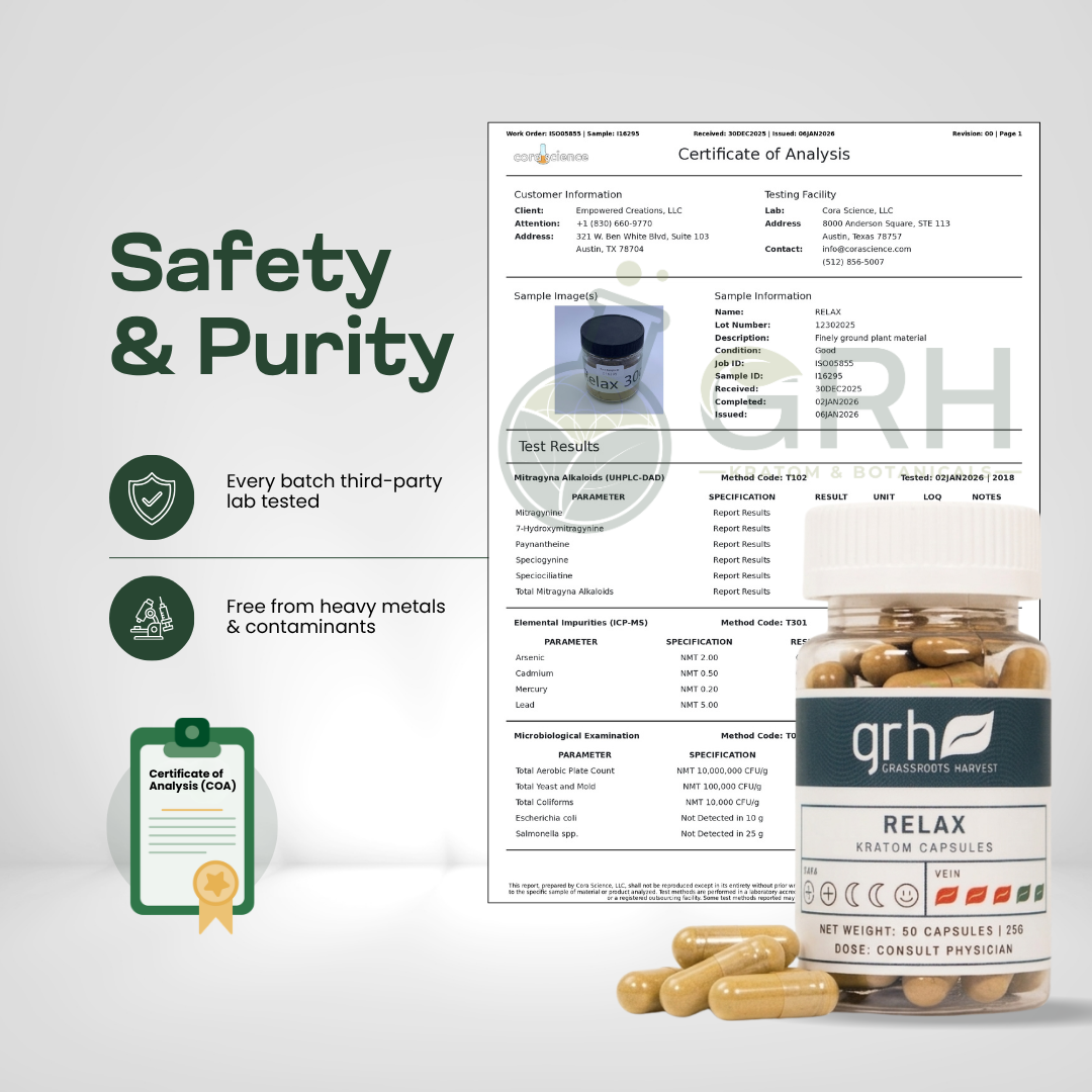 Relax Blend Kratom Capsules