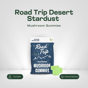 Road Trip Desert Stardust mushroom gummies 8ct pouch with green apple gummies