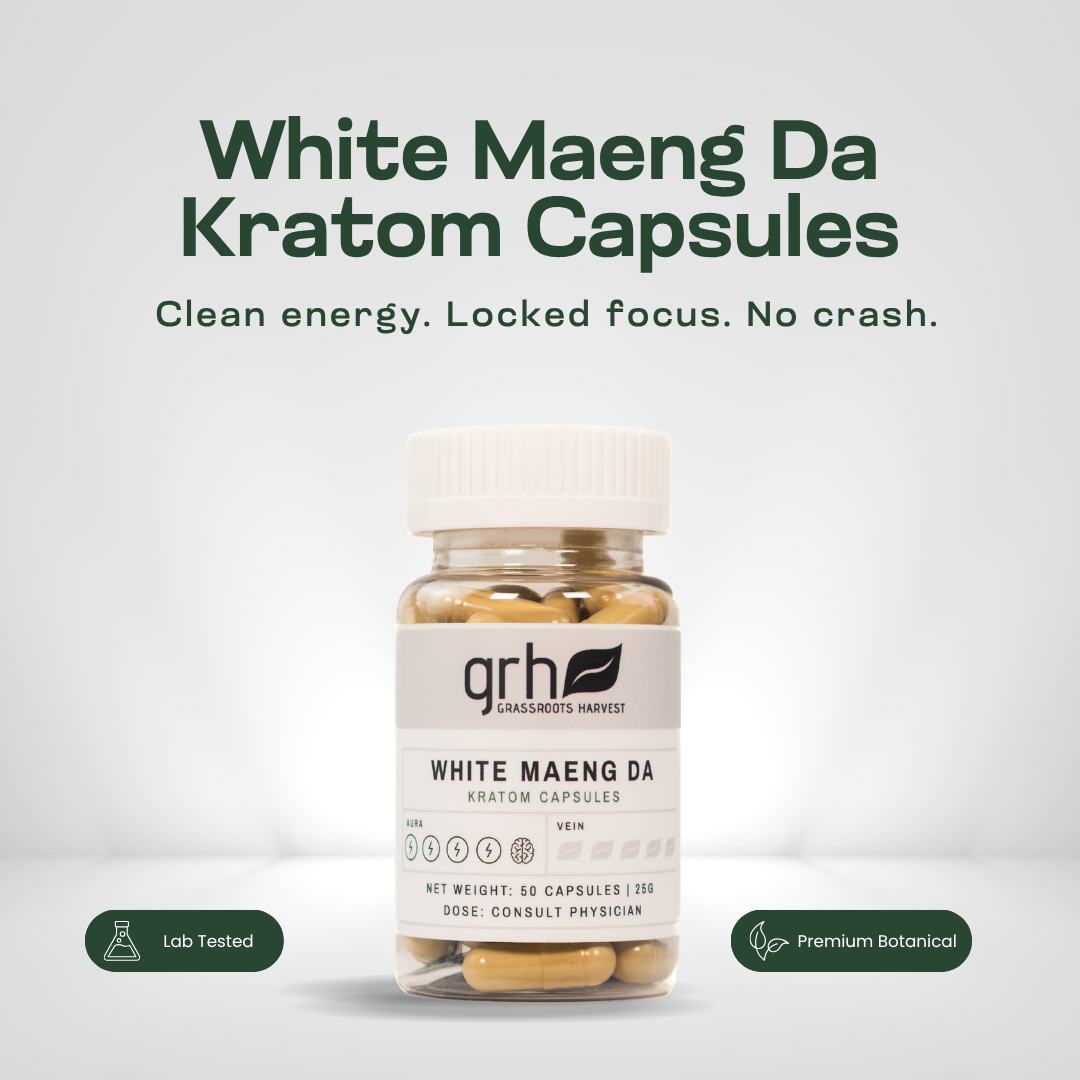 White Maeng Da Kratom Capsules
