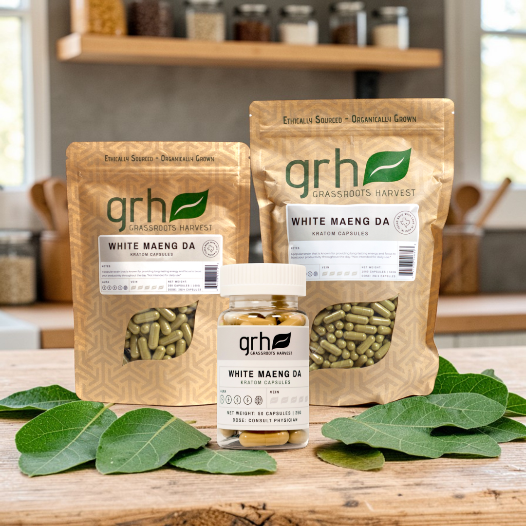 White Maeng Da Kratom Capsules