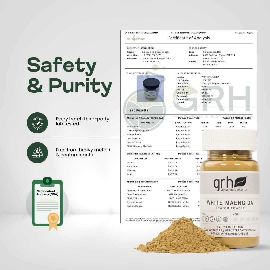 White Maeng Da Kratom Powder