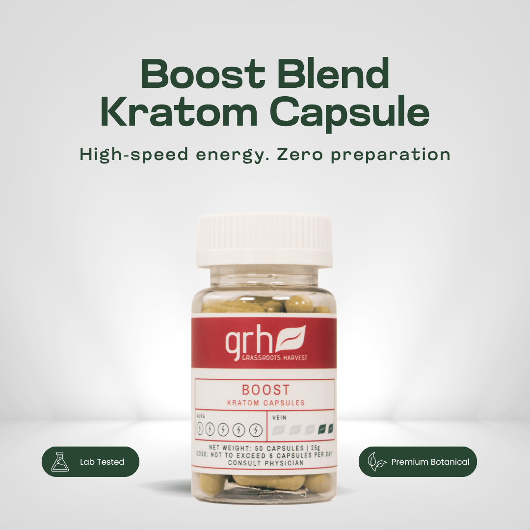 Boost Blend Kratom Capsules Kratom Capsules GRH Kratom