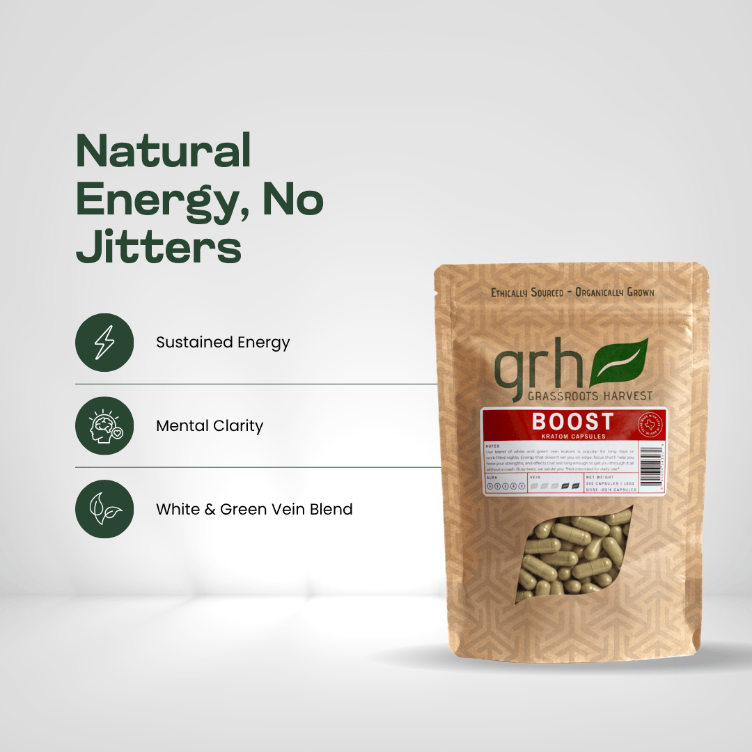 Boost Blend Kratom Capsules Kratom Capsules GRH Kratom