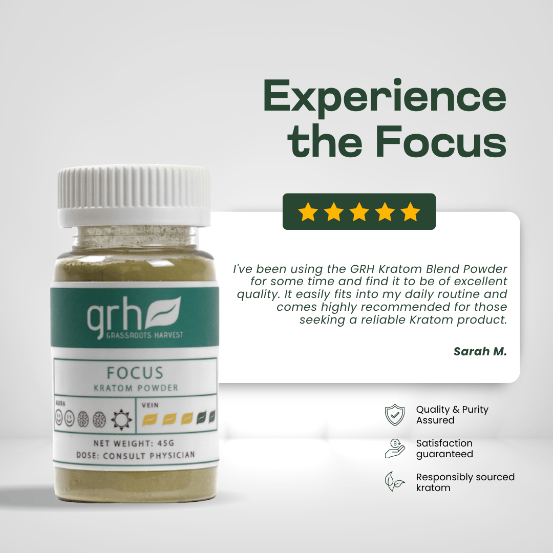 Focus Blend Kratom Powder Kratom Powder GRH Kratom