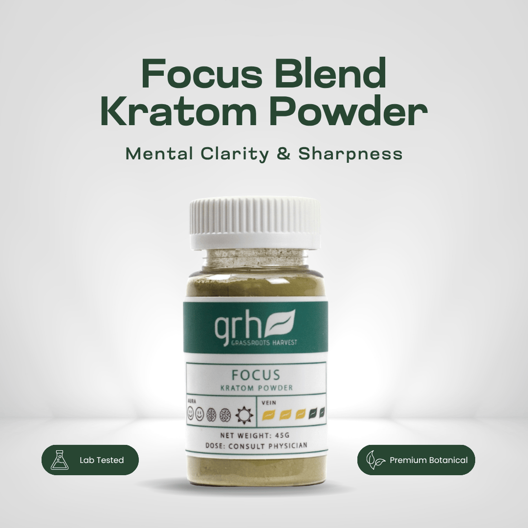 Focus Blend Kratom Powder Kratom Powder GRH Kratom