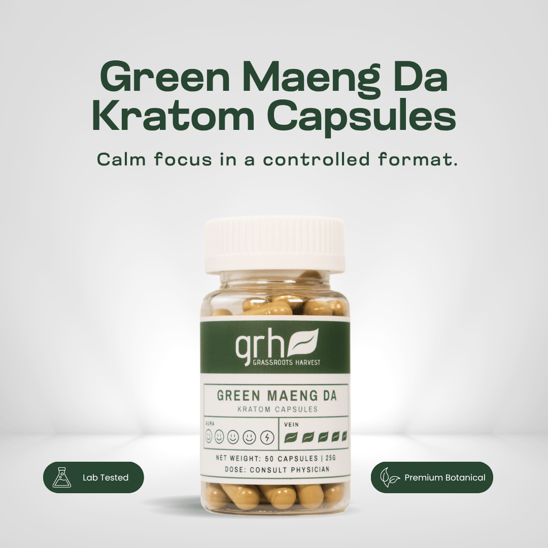 Green Maeng Da Kratom Capsules Kratom Capsules GRH Kratom