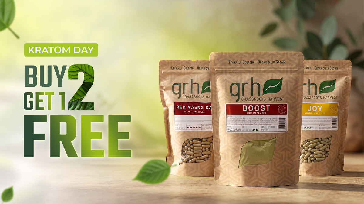 Promo banner for Kratom day of GRHKratom