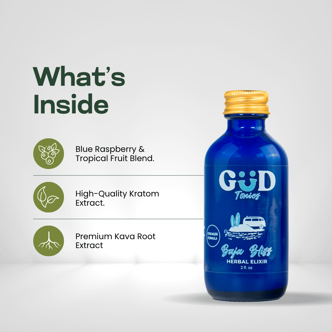 GÜD Tonics Kava Kratom Extract - Baja Bliss Kava GÜD Tonics