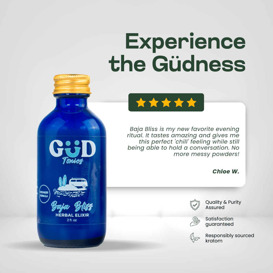GÜD Tonics Kava Kratom Extract - Baja Bliss Kava GÜD Tonics