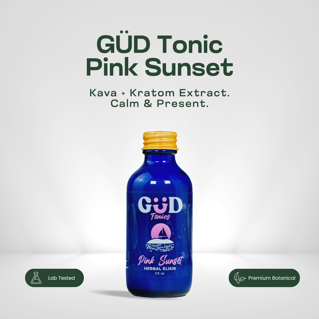 GÜD Tonics Kava Kratom Extract - Pink sunset Kava GÜD Tonics