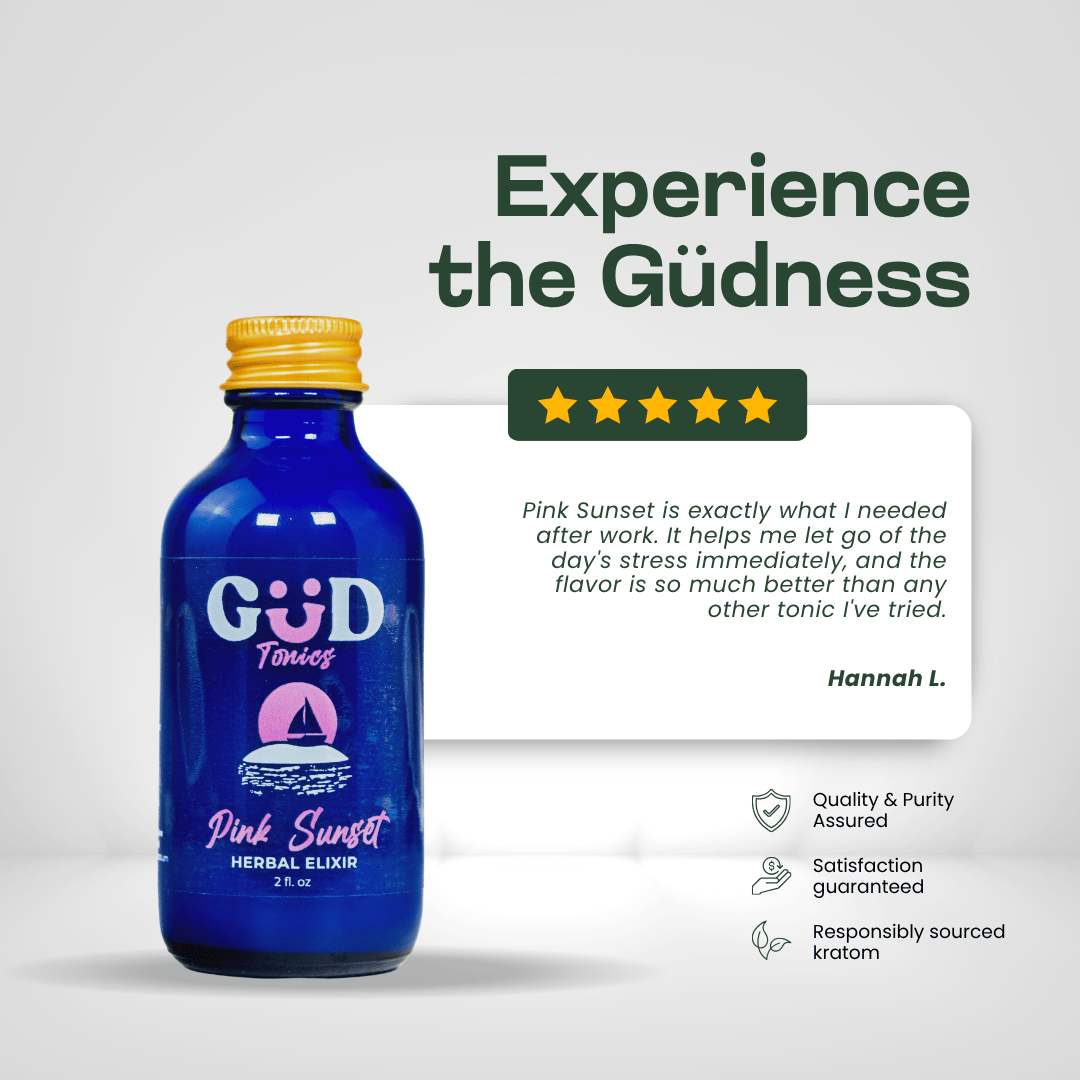 GÜD Tonics Kava Kratom Extract - Pink sunset Kava GÜD Tonics