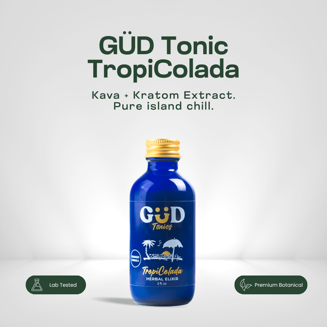 GÜD Tonics Kava Kratom Extract - TropiColada Kava GÜD Tonics