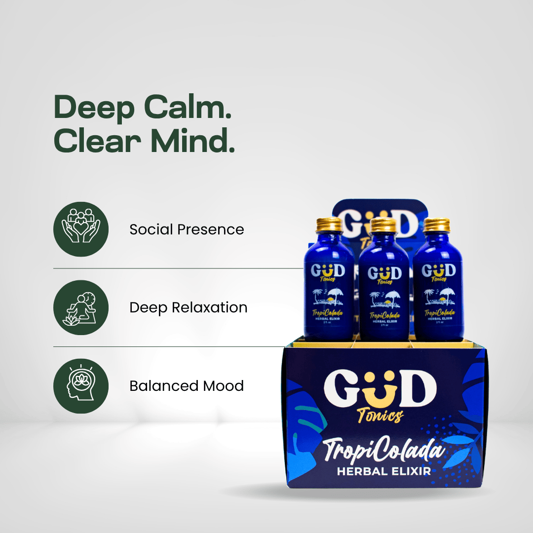 GÜD Tonics Kava Kratom Extract - TropiColada Kava GÜD Tonics