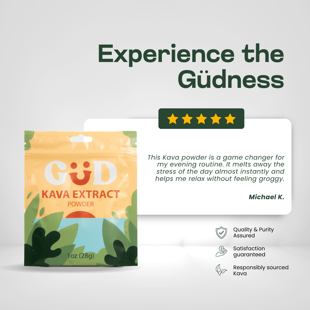 GÜD Tonics Raw Kava Extract Powder Kratom Extract GÜD Tonics