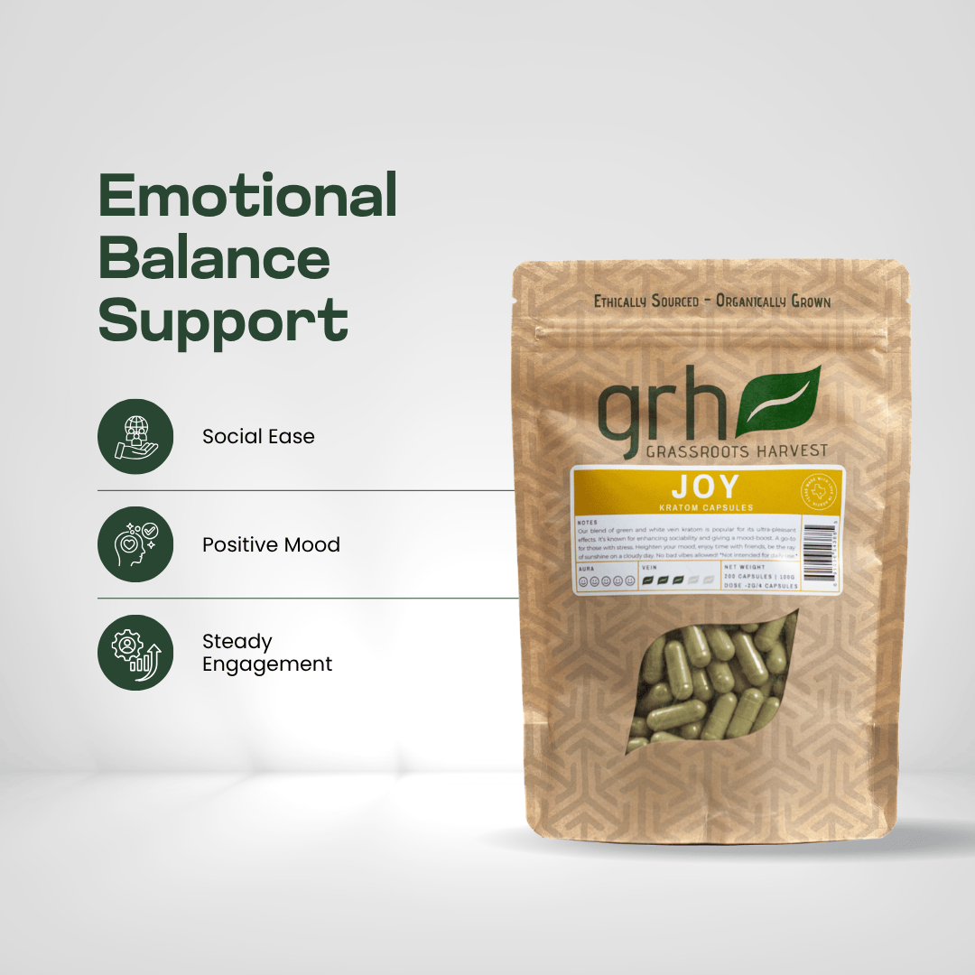 Joy Blend Kratom Capsules Kratom Blends GRH Kratom