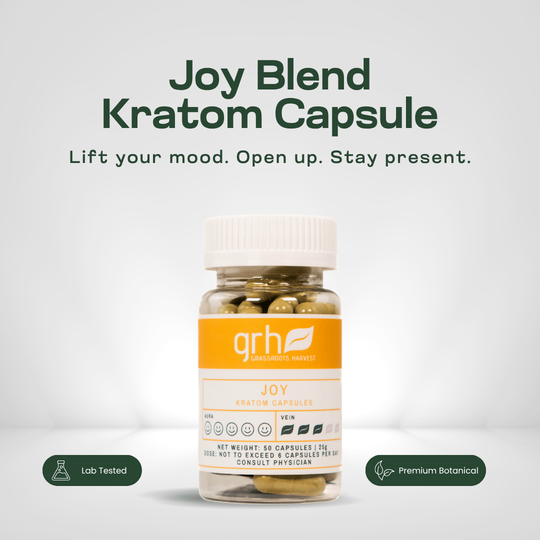 Joy Blend Kratom Capsules Kratom Blends GRH Kratom