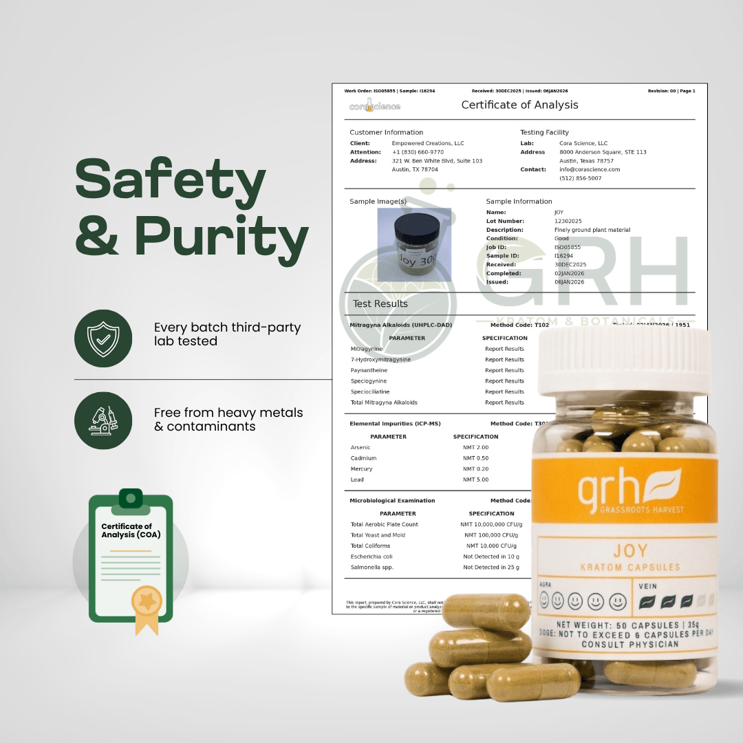 Joy Blend Kratom Capsules Kratom Blends GRH Kratom
