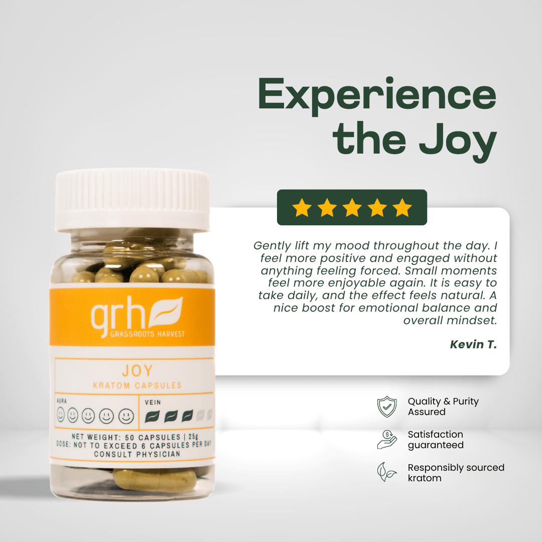 Joy Blend Kratom Capsules Kratom Blends GRH Kratom