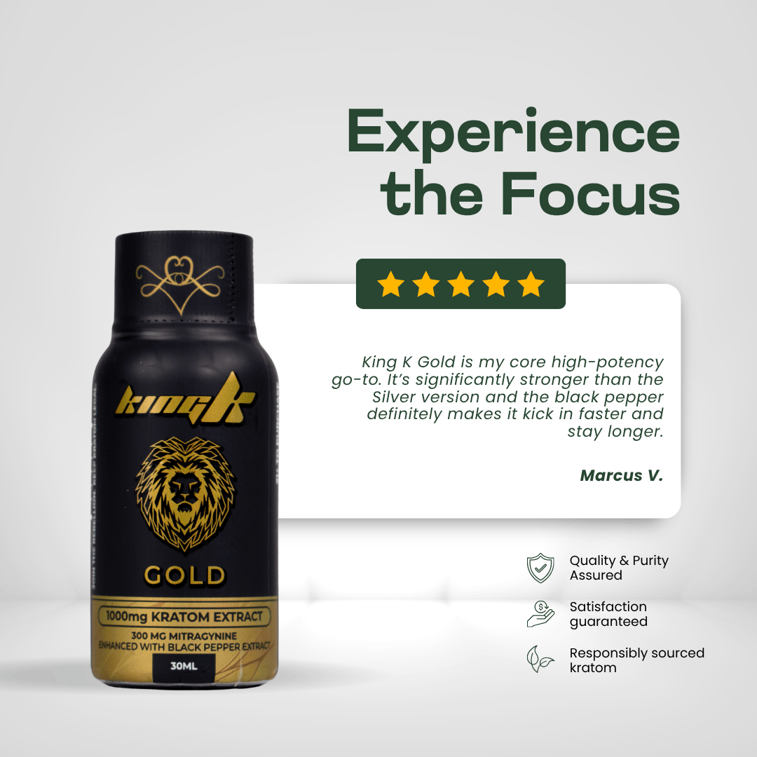 King K Gold Liquid Kratom Extract Kratom Extracts King K