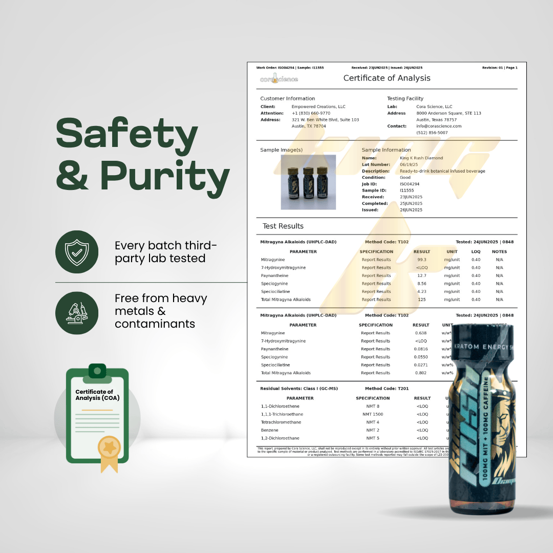 King K Rush Diamond – Kratom Energy Shot Kratom Extract King K