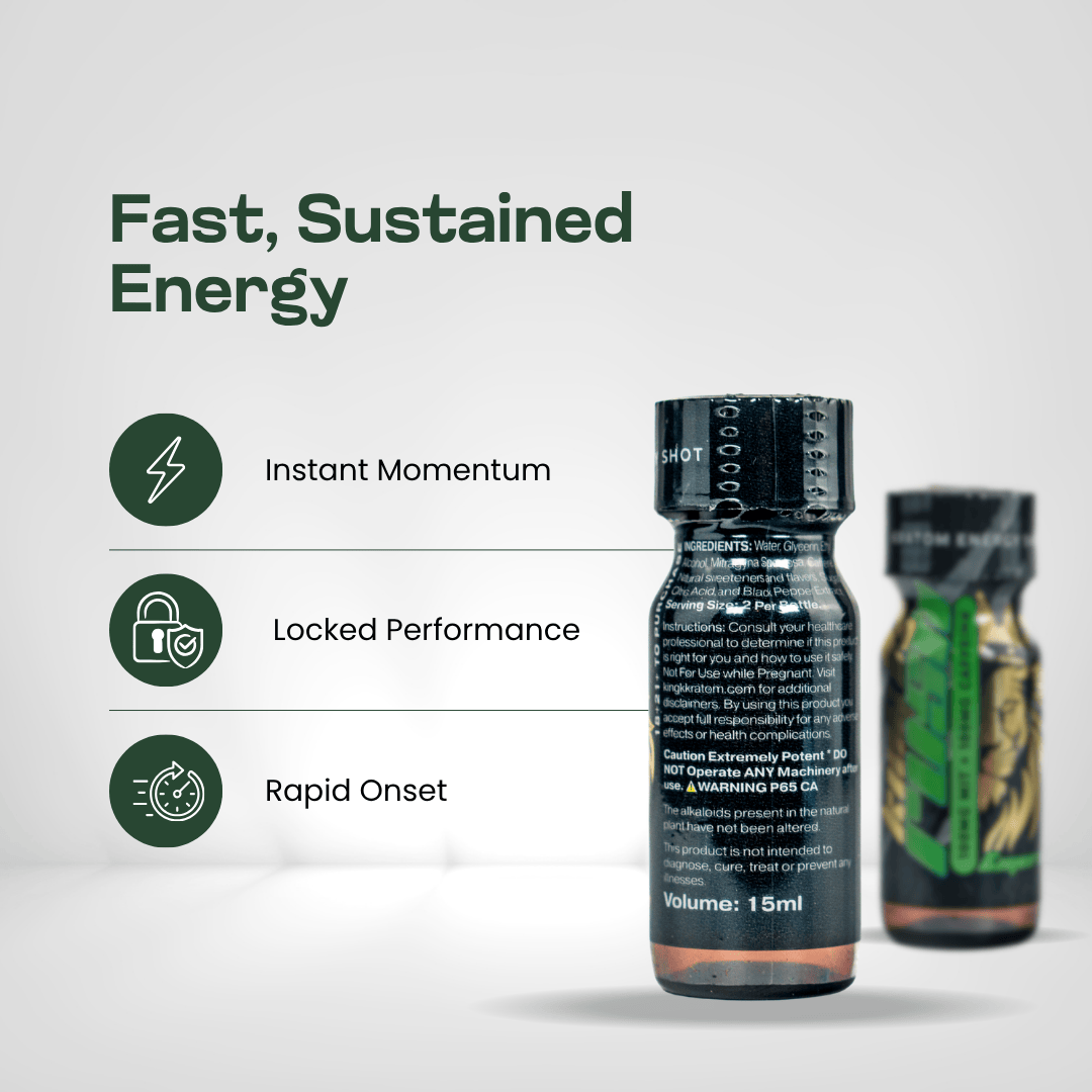 King K Rush Emerald - Kratom Energy Shot Kratom Extract King K