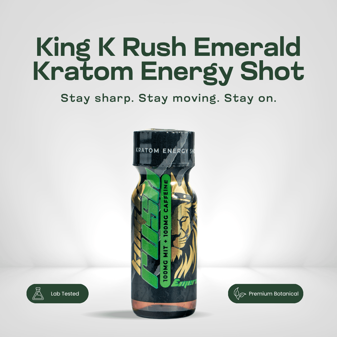 King K Rush Emerald - Kratom Energy Shot Kratom Extract King K