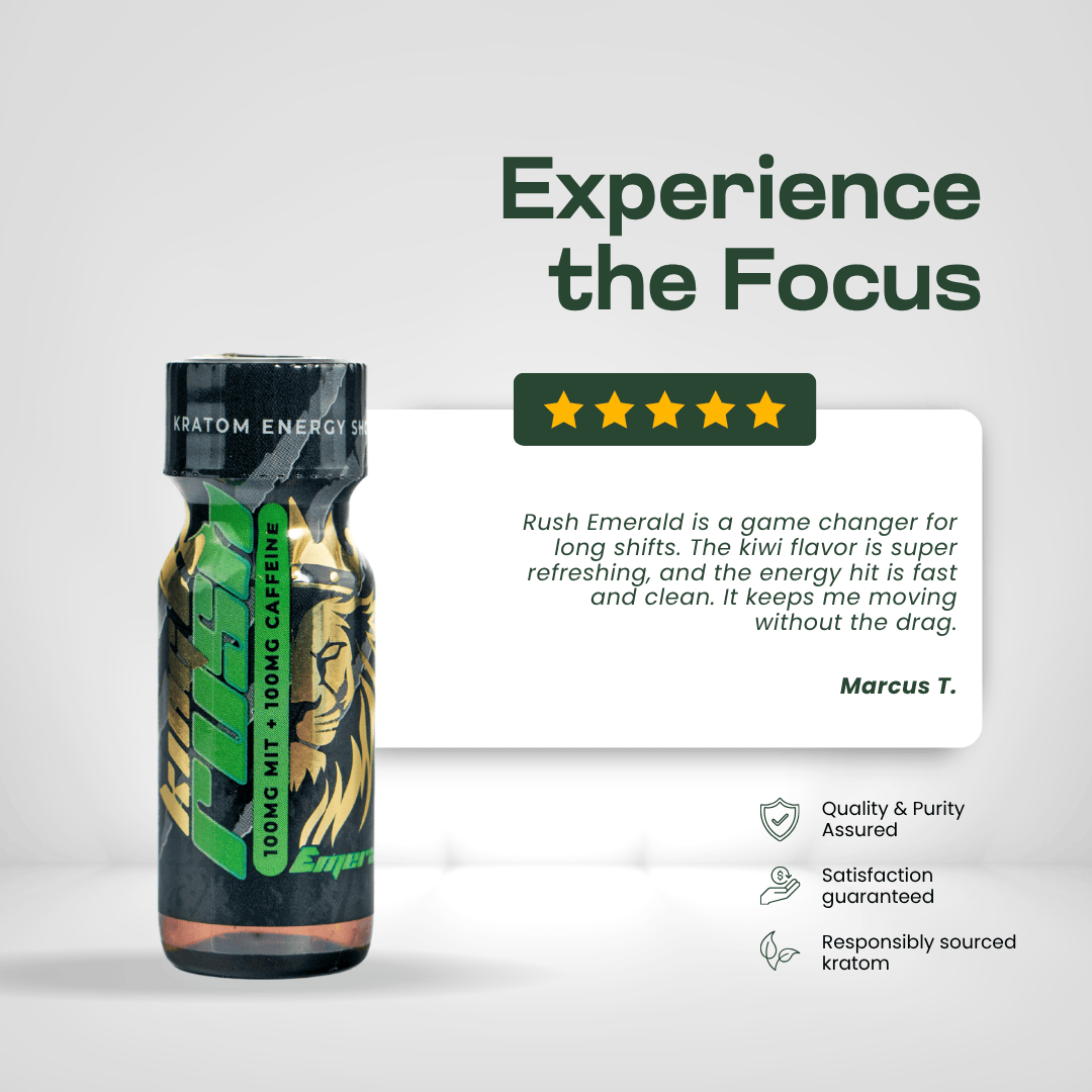 King K Rush Emerald - Kratom Energy Shot Kratom Extract King K