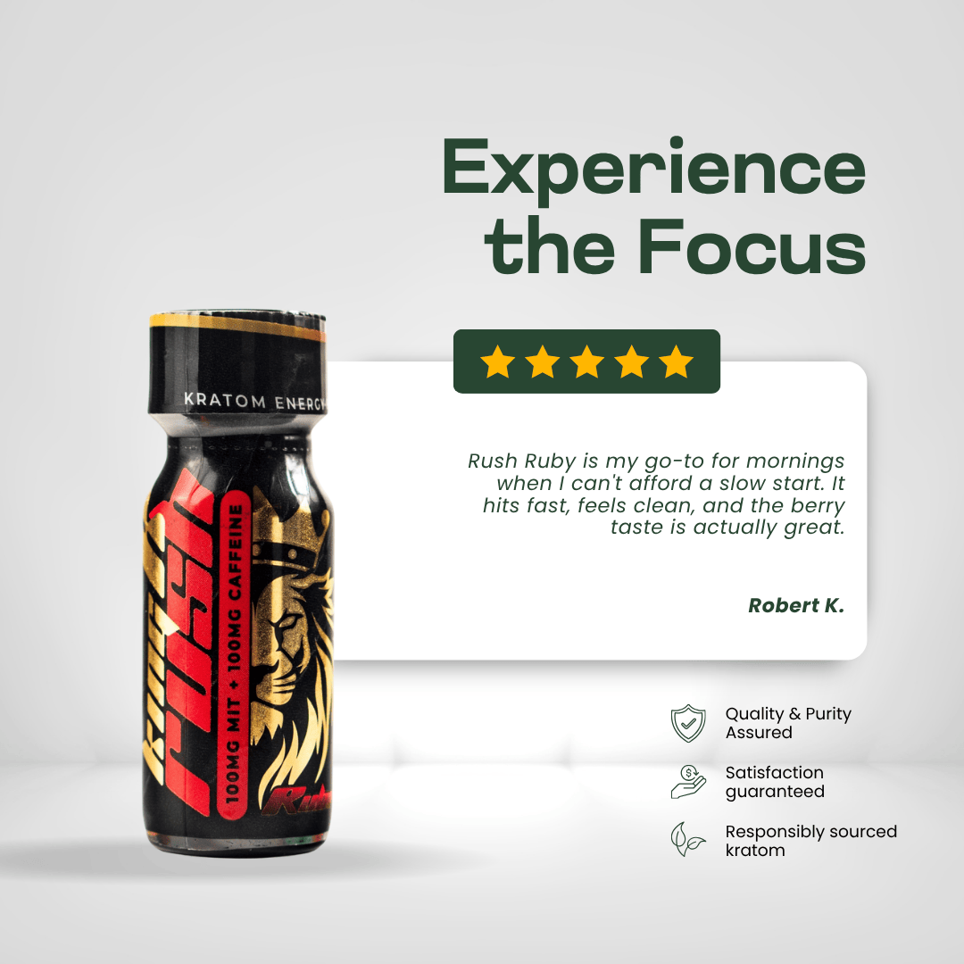 King K Rush Ruby - Kratom Energy Shot Kratom Extract King K
