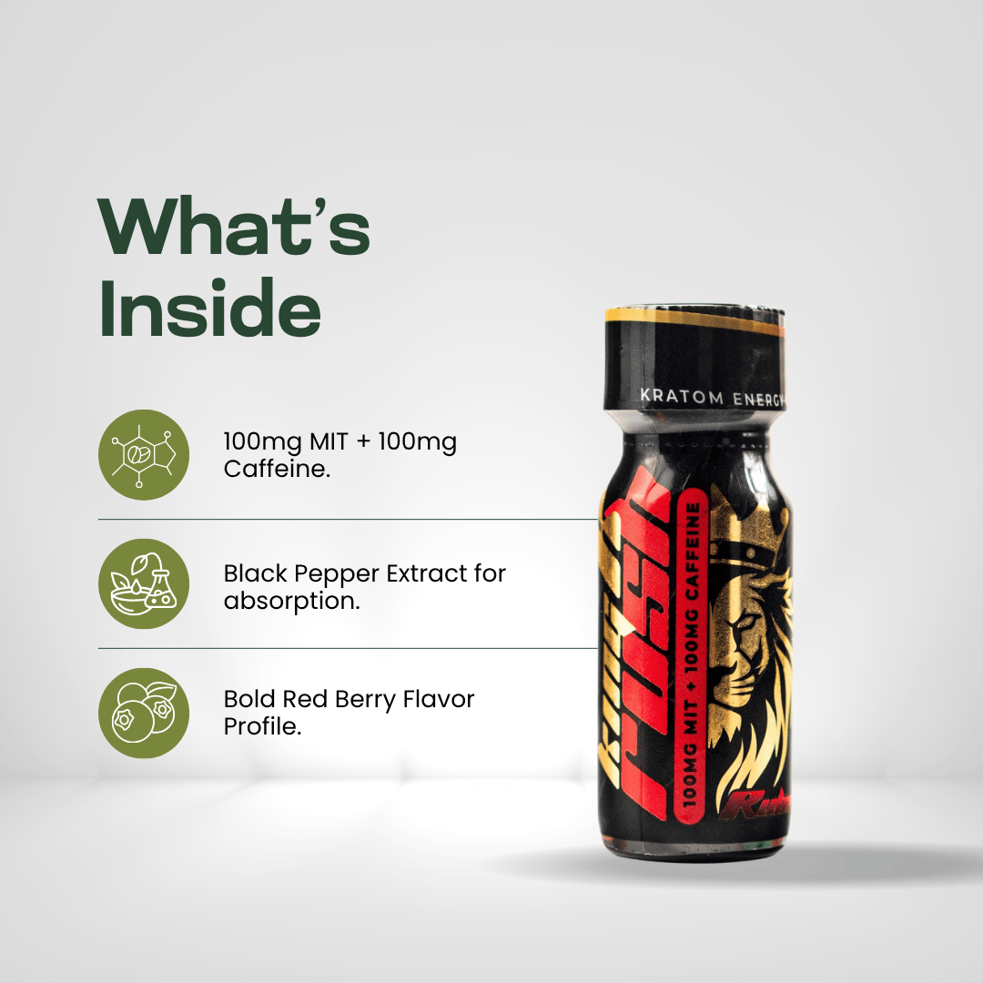 King K Rush Ruby - Kratom Energy Shot Kratom Extract King K