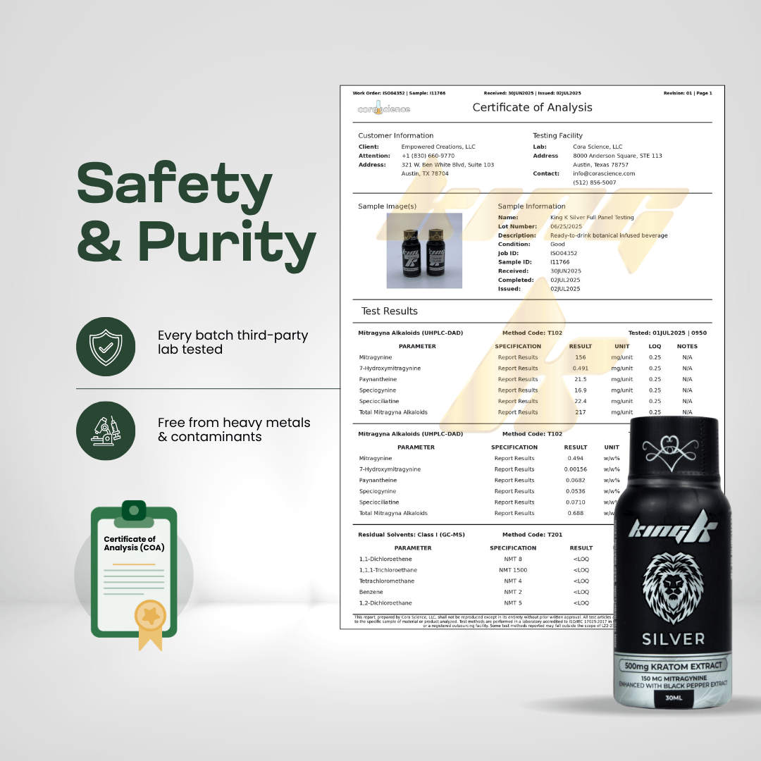King K Silver Liquid Kratom Extract Kratom Extract King K
