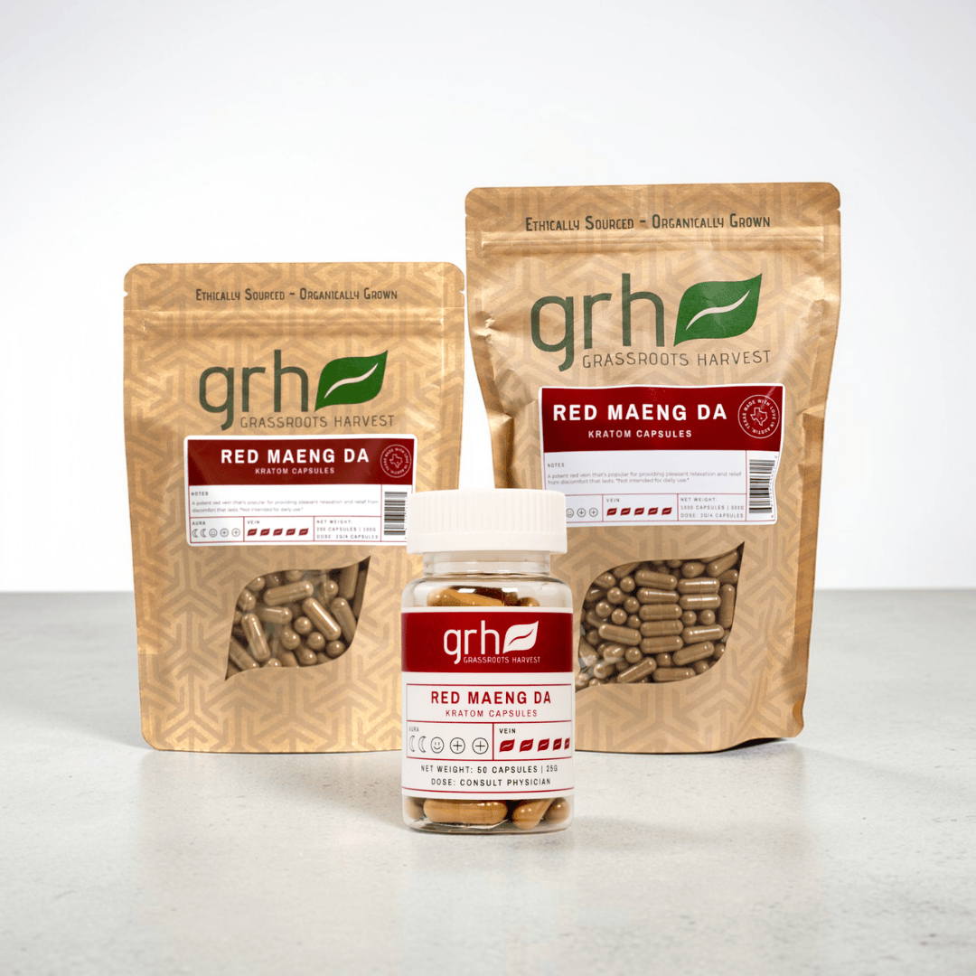 Red Maeng Da Kratom Capsules Kratom Capsules GRH Kratom