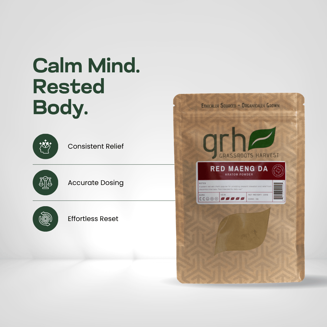 Red Maeng Da Kratom Powder Kratom Powder GRH Kratom