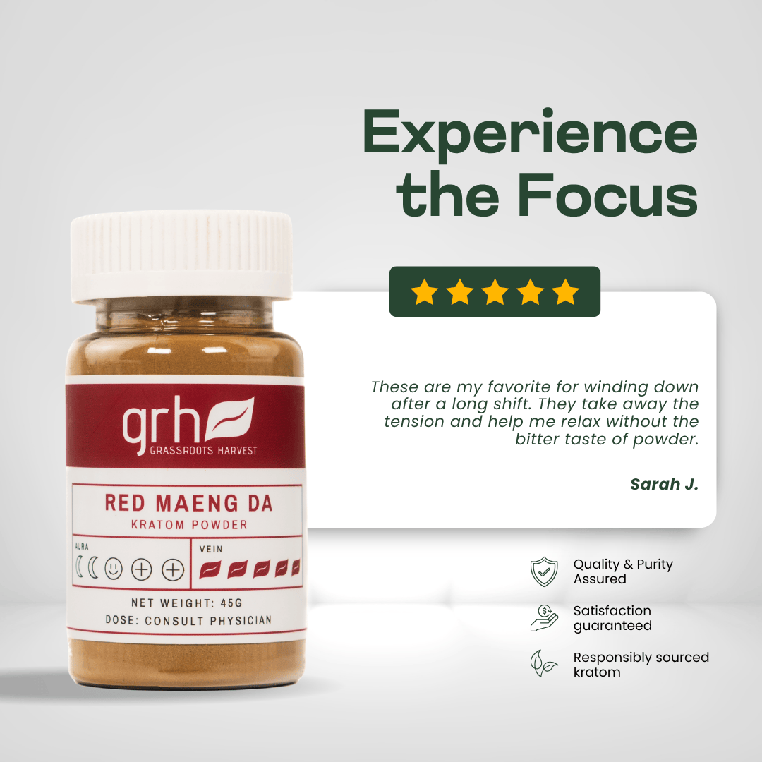 Red Maeng Da Kratom Powder Kratom Powder GRH Kratom