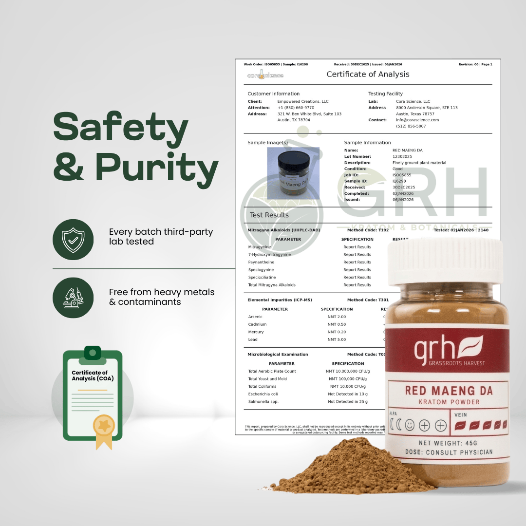 Red Maeng Da Kratom Powder Kratom Powder GRH Kratom