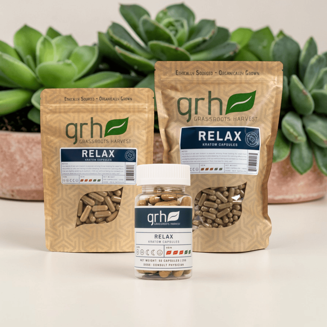 Relax Blend Kratom Capsules Kratom Capsules GRH Kratom